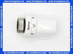 Optima Thermostatkopf weiss M30 X 1.5 für Heizkörperthermostat, flüssigkeitsgesteuert