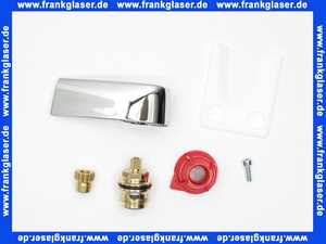 199078V Oras Ventil Griff Rot verchromt