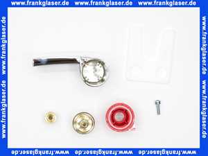 199078V Oras Ventil Griff Rot verchromt