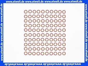 O-Ring Dichtung Dichtring 7,50x1,80 mm Silikon 60°Shore rot (100 Stück)