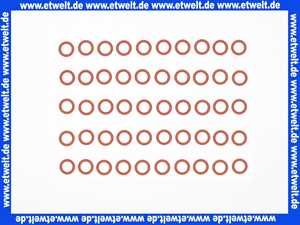 O-Ring Dichtung Dichtring 7,50x1,80 mm Silikon 60°Shore rot (50 Stück)