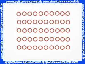 O-Ring Dichtung Dichtring 25,00x4,00 mm Silikon 70°Shore rot (50 Stück)