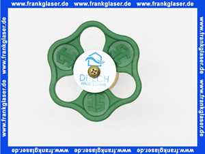 Oberteil mit Handrad 3/4 Zoll messing für Freistromventil DIN-DVGW