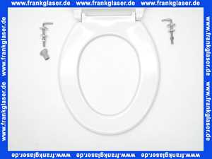 7.90821602 Pagette WC-Sitz mit Deckel Serie Exclusiv weiss mit Edelstahlscharnieren