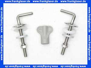 7.90821602 Pagette WC-Sitz mit Deckel Serie Exclusiv weiss mit Edelstahlscharnieren