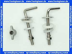 792840100 Pagette Metallbefestigung verchromt f.Exklusiv Klosettsitz gerade