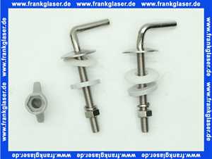 792840100 Pagette Metallbefestigung verchromt f.Exklusiv Klosettsitz gerade