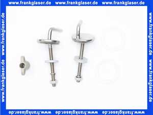 794390200 Pagette Universal-Excenterscharnier Edelstahl für Cosima-Design WC-Sitz