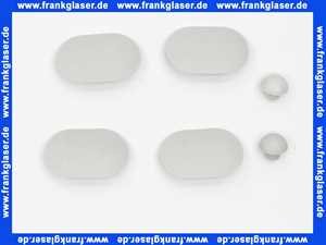 799990200 Pagette Pufferset 2 für Cosima WC-Sitz und Axis, Subline, Highline, V.I.P., Exclusiv Sitze bestehend aus 4 Sitzpuffern und 2 Deckelpuffern in grau