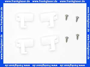 106431 Palme Federleiter 2x links, 2x rechts zu Duschabtrennung Weiß