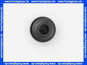 Stopfen mit Lamellen für Rundrohre 15 mm Außendurchmesser Polyethylen schwarz Wandstärke Rohr 1-2 mm Einsteckhöhe 11,5 mm Kopf 3 mm stark