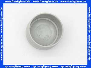 Kappen Gleiter für Rundrohre 32 mm Rohr-Außendurchmesser Polyethylen grau Gesamthöhe 26,5 mm