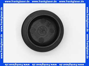 Stopfen mit Lamellen für Rundrohre 35 mm Außendurchmesser Polyethylen schwarz Wandstärke Rohr 1-2 mm Einsteckhöhe 11,5 mm Kopf 5 mm stark