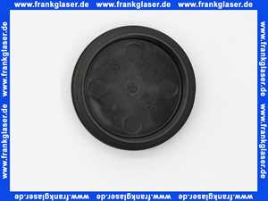 Stopfen mit Lamellen für Rundrohre 55 mm Außendurchmesser Polyethylen schwarz Wandstärke Rohr 1-2 mm Einsteckhöhe 12 mm Kopf 5 mm stark