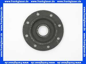 5418300 Reflex Flanschdeckel LK150, email m. Muffe f. EEHR