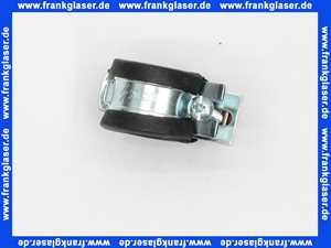 Rohrschelle 20-23 mit Gummieinlage und 8mm Gewindeanschluss
