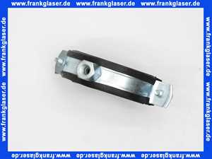 Rohrschelle 73-80 mit Gummieinlage und 8mm Gewindeanschluss