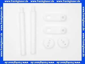 0102000 SANIT Befestigungsset für Betätigungs platten für 2-Mengen-Spülung