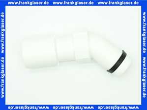 01173000000 Sanit Abgangswinkel mit Überwurfmutter, Kegelring und Gleitring, für Ablaufarmaturen von Bade-und Brausewannen