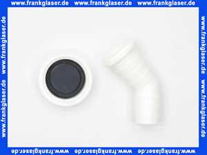 0143500 SANIT Geräteanschlusstülle 135 Gr x G 1 mit Dichtring und Überwurfmutter