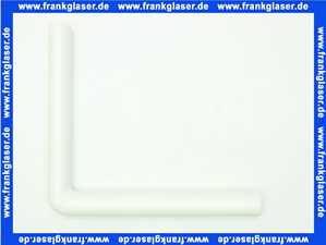 0217301 SANIT Spülrohrbogen verlängerte Ausführung (h) 390 x (l) 350mm, d:50 x 44, alpin-weiß für AP Spülkästen