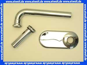 Sanit Anschlussbogen+Ros. G1 1/4 x 250 x 32 Messing chrom 03069000000