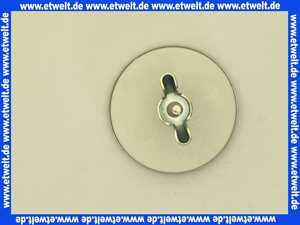 0307400 SANIT Hahnlochstopfen,Edelstahl,für Spülen mit Loch d:35 mm