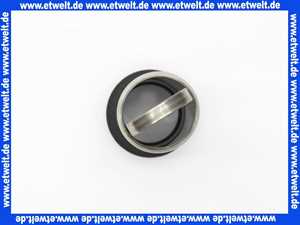 0325000 SANIT Edelstahl Standrohr 1 1/2 mit Bügel und Gummimuffe, l= 140mm ÜH=120mm