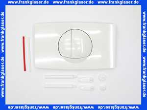 1601801 SANIT Betätigungsplatte L für 2-Mengenspülung, alpin-weiß