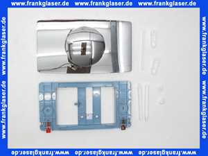 1601881 SANIT Betätigungsplatte L für 2-Mengenspülung, chrom