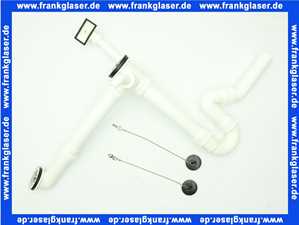 3312300 SANIT Ab-u. Überlaufgarnitur für Dopelspülbecken mit Uni-RGV 2 x Stopfen, G 1 1/2 x 40 x max 440mm