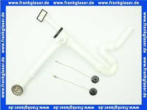 3312300 SANIT Ab-u. Überlaufgarnitur für Dopelspülbecken mit Uni-RGV 2 x Stopfen, G 1 1/2 x 40 x max 440mm