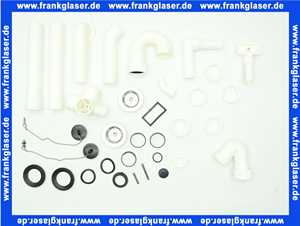 3312300 SANIT Ab-u. Überlaufgarnitur für Dopelspülbecken mit Uni-RGV 2 x Stopfen, G 1 1/2 x 40 x max 440mm