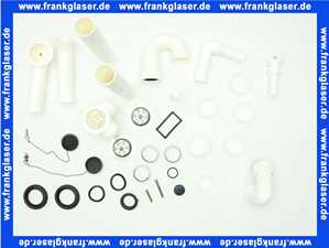 3312300 SANIT Ab-u. Überlaufgarnitur für Dopelspülbecken mit Uni-RGV 2 x Stopfen, G 1 1/2 x 40 x max 440mm