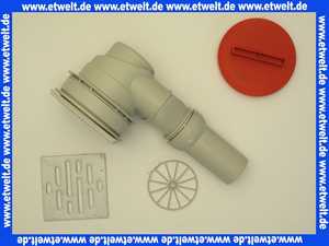 3404300 SANIT Duschablauf für Duschbord 823/BW waagerechter Abgang, DN 50