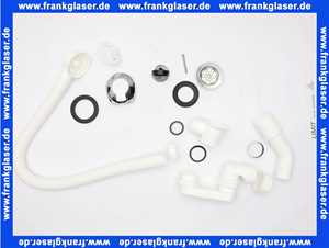 3503800 SANIT Badewannen Ab-und Überlaufgarnitur 833 mit Klemmrosette und Stopfen,40/50mm