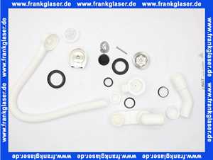 3503800 SANIT Badewannen Ab-und Überlaufgarnitur 833 mit Klemmrosette und Stopfen,40/50mm