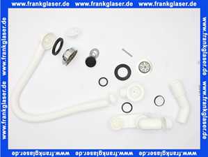 3503800 SANIT Badewannen Ab-und Überlaufgarnitur 833 mit Klemmrosette und Stopfen,40/50mm