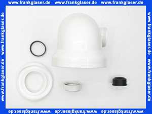 5810401 SANIT WC-Anschlussbogen 90Gr, DN 100, mit Stutzen rechts DN 50/56, alpin-weiß