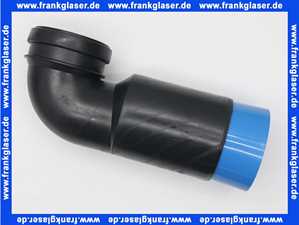 Sanit WC-Anschlussbogen 90Gr DN90/DN100 1-fach schwarz 58901000000