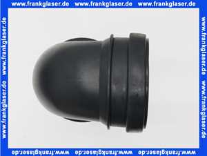 Sanit WC-Anschlussbogen 90Gr DN90/DN100 1-fach schwarz 58901000000
