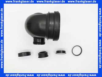 5890300 SANIT WC-Bogen 90Gr, DN 90/ DN 100 Stutzen links DN 50/56,schwarz