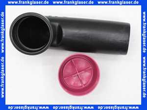 Sanit WC-Anschlussbogen 90Gr DN90 1-fach schwarz 58904000000