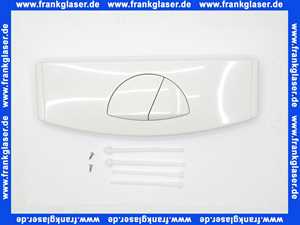 73.320.01..0000 Sanit WC Betätigungsplatte FRIABLOC Modell F 200 2-Menge,Betätigung von oben,weiß-alpin,Glanzf.