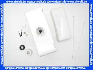 92A0001S099 Sanit Junior Jet Spuelkasten weiss komplett mit Zugstab (Alternative zu Jomo Hydrus Hochhängespülkasten)