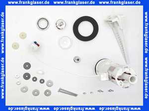 9323381 SANIT Druck Garnitur 945-18/38 D mit Deckelbefestigung für aufgesetzte porz. Spülkästen, chrom