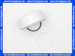 Schwab Überwurfmutter für Spülkasten mit Schleifring und Dichtung weiss