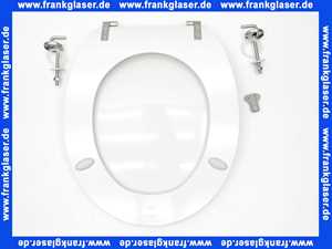 Schwab WC-Sitz Leo, weiß, Duroplast 2,76 kg, exz. Edelstahlscharniere 1409261401