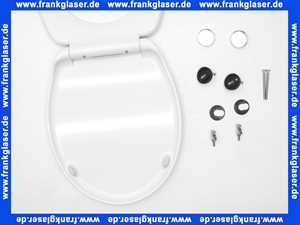 Schwab WC-Sitz Star, weiß, Duroplast 2,76kg, abnehmbar, exz. Edelstahlsch. 1409263601