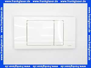 227179 Schwab komplette Betätigungsplatte RIVA DUO weiß, Zweimengen, für UP182 Spülkasten
